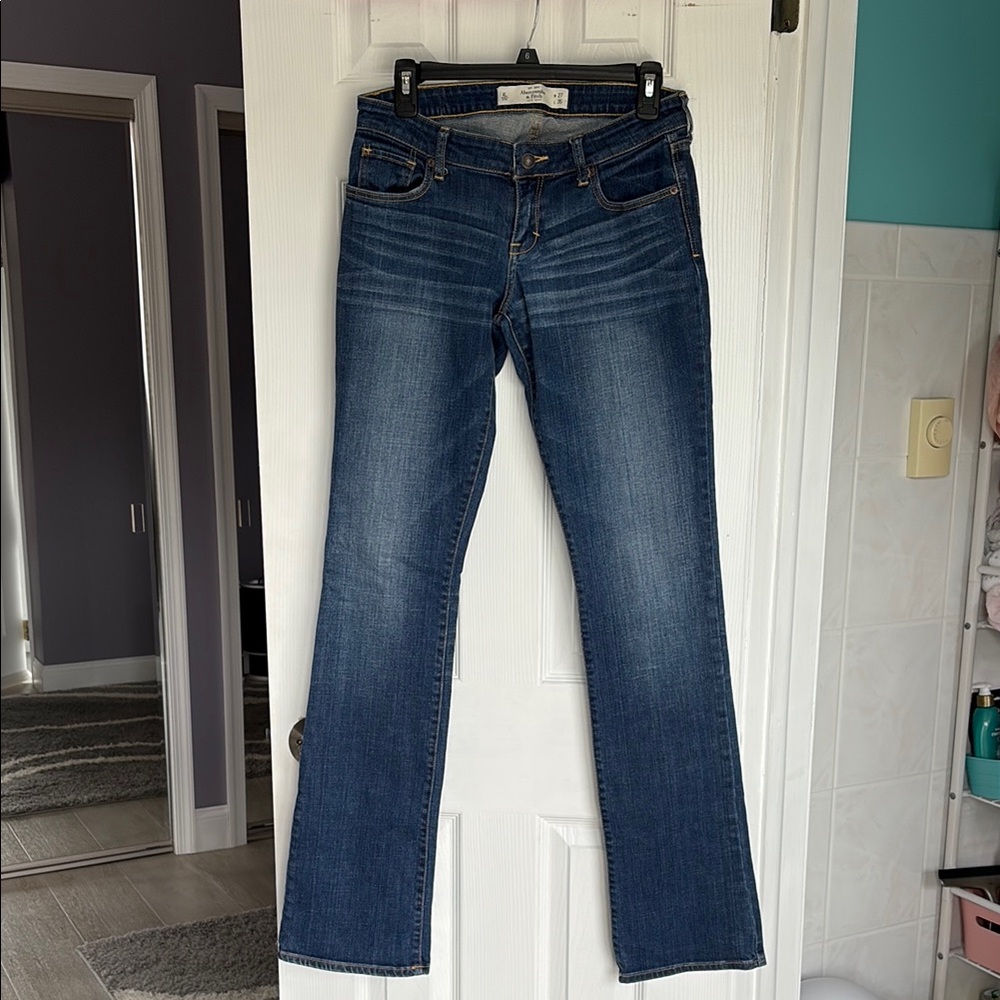 Abercrombie & Fitch Blue Straight Leg Jeans